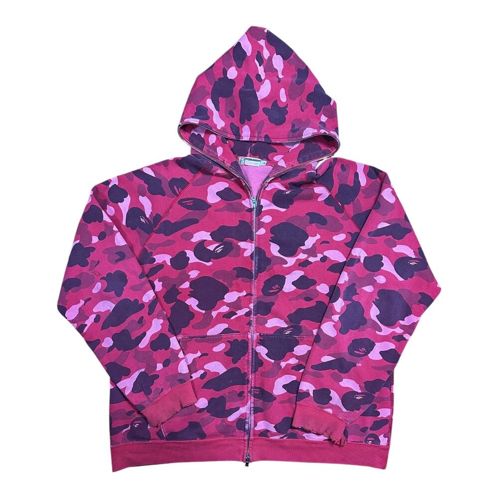 XL Bape First Pharrell Red Camo Release OG 2004